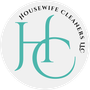 Housewife Cleaners LLC logo with teal “HC” monogram inside a light gray circle