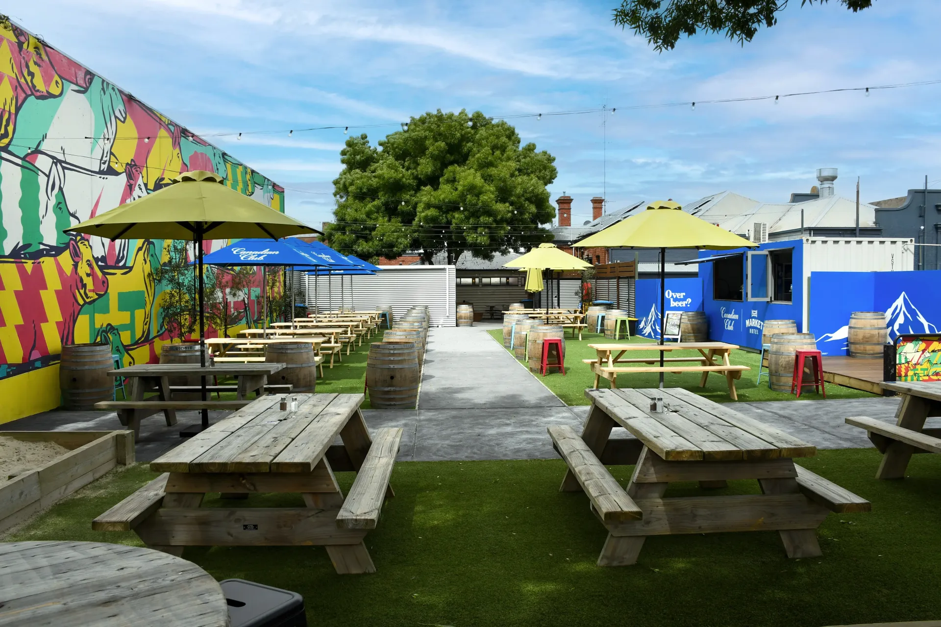 Beer Garden at the Market Hotel Ballarat