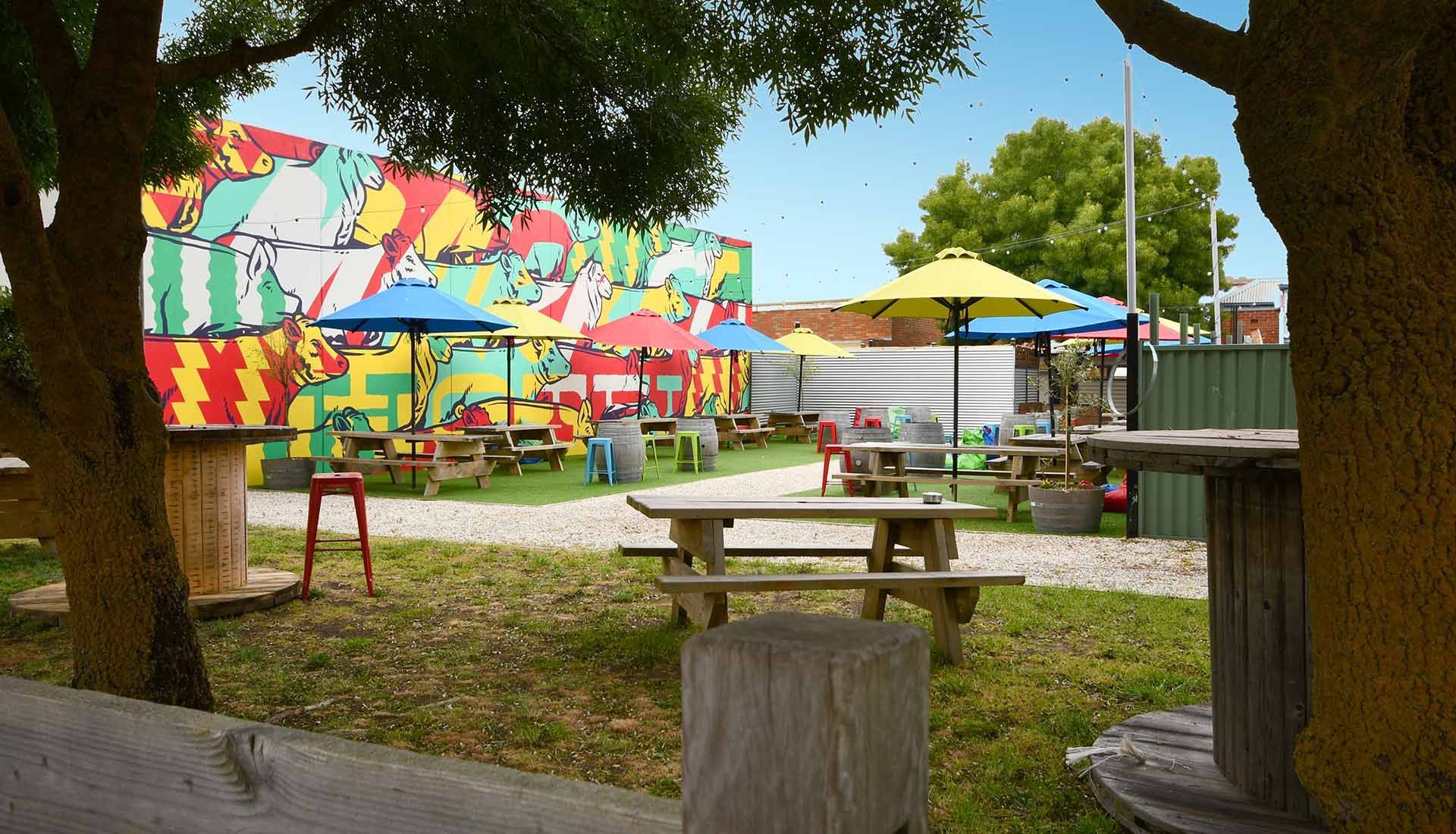 Beer Garden at the Market Hotel Ballarat