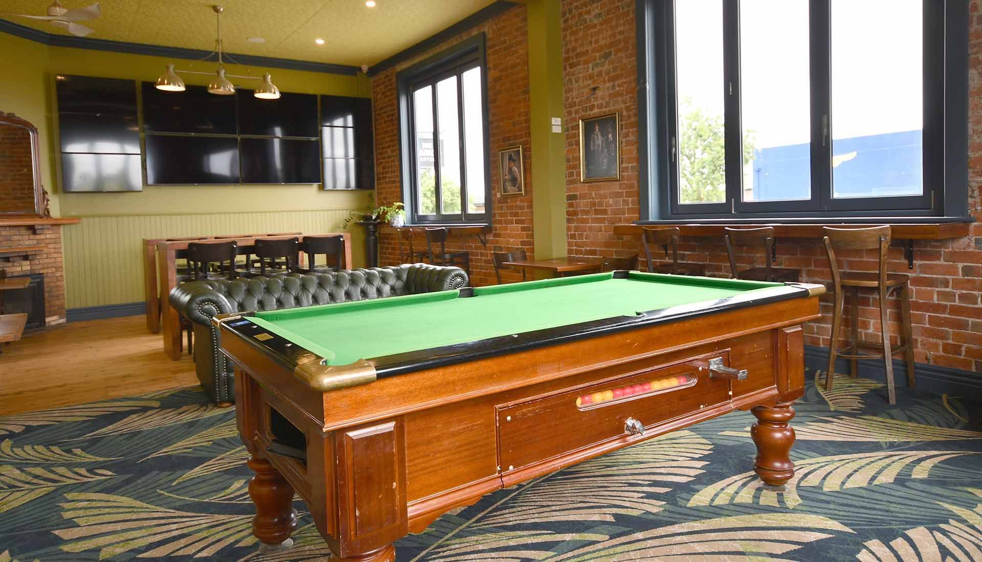 Pool Tables at the Market Hotel Ballarat