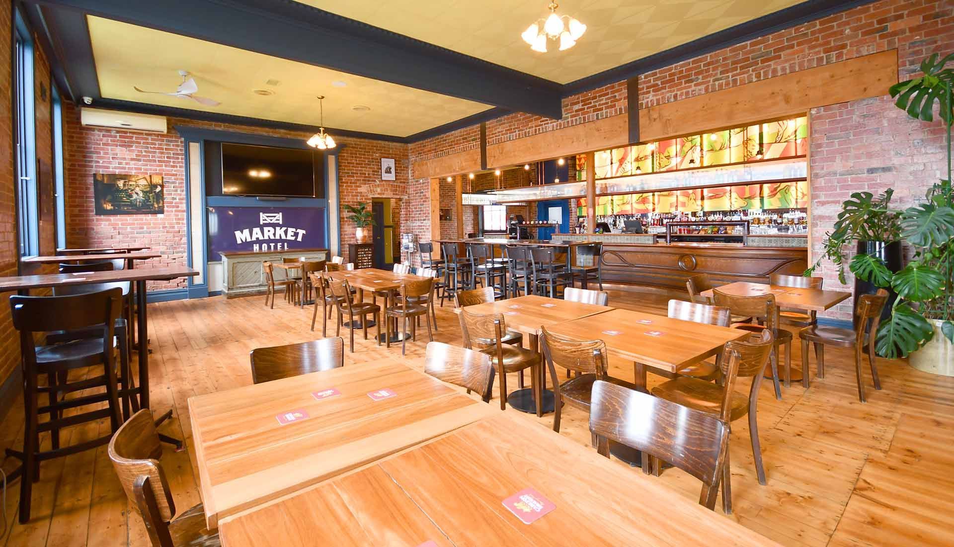 Renovated Bar at the Market Hotel Ballarat