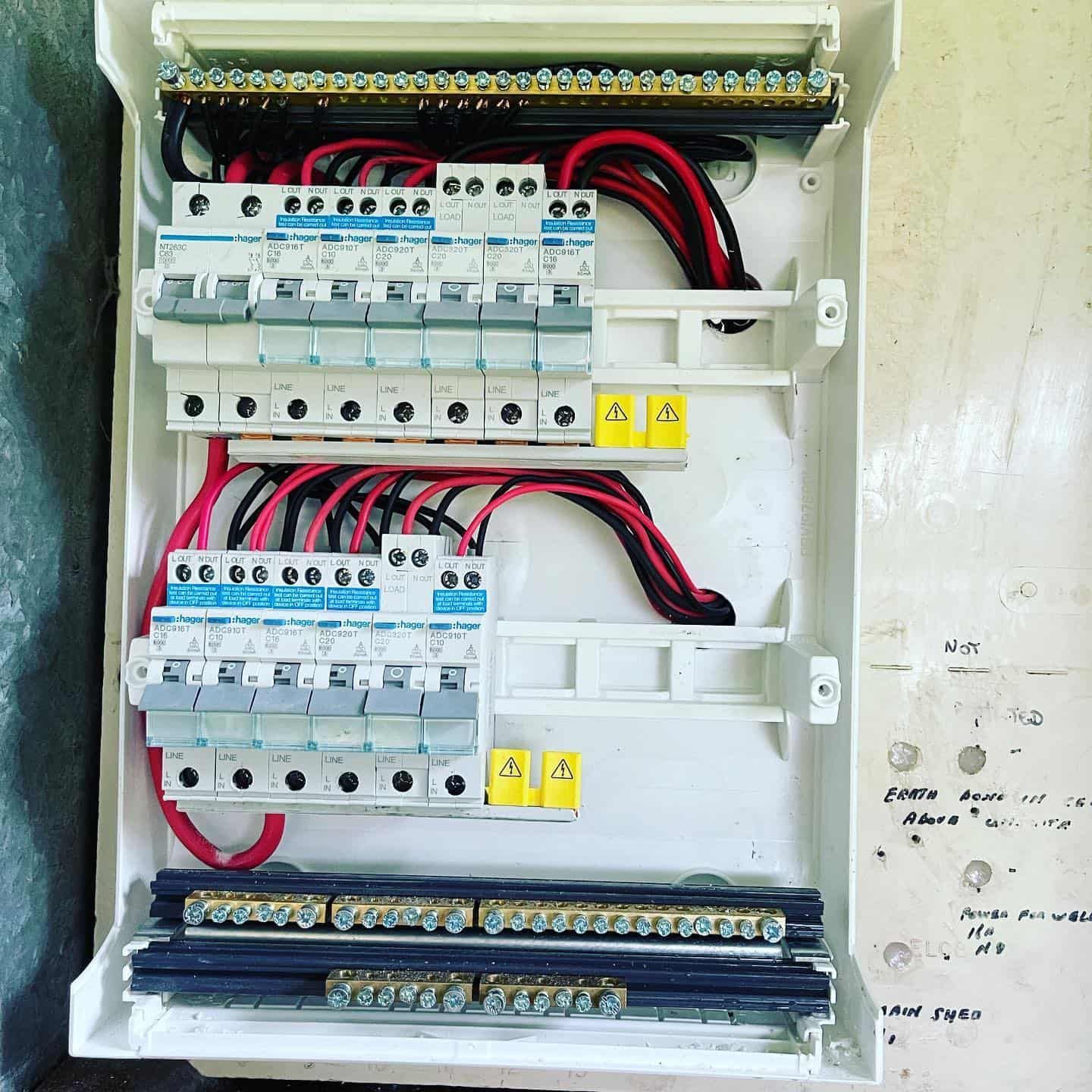 A Electrical Box with A Lot of Wires Coming out Of It — Higgins Electrical in Caboolture, QLD