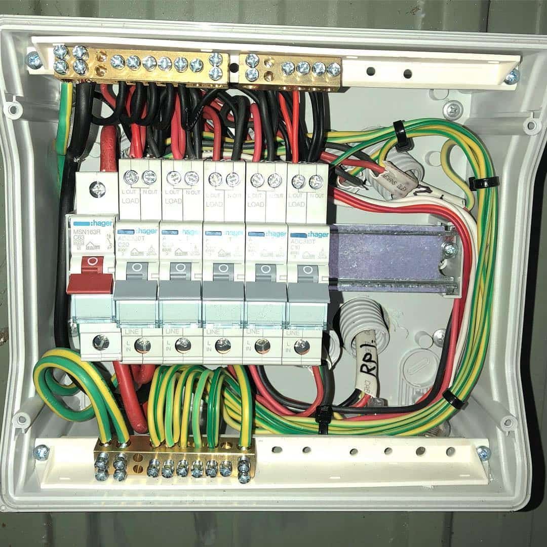 A Close up Of a Electrical Box with A Lot of Wires Coming out Of It — Higgins Electrical in Beerwah, QLD