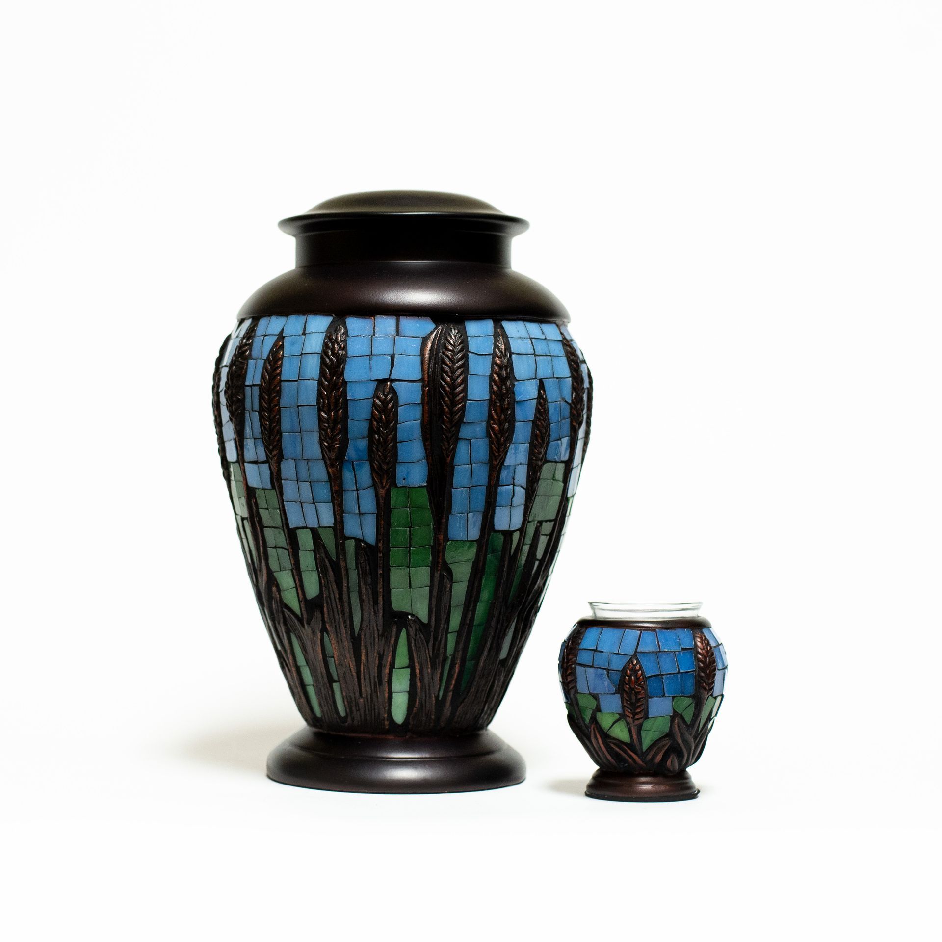 This Mosaic Wheat Urn