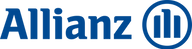 A close up of the allianz logo on a white background
