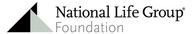 A black and white logo for the national life group foundation