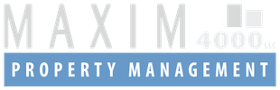Maxim Property Management White Footer Logo - Select To Go Home