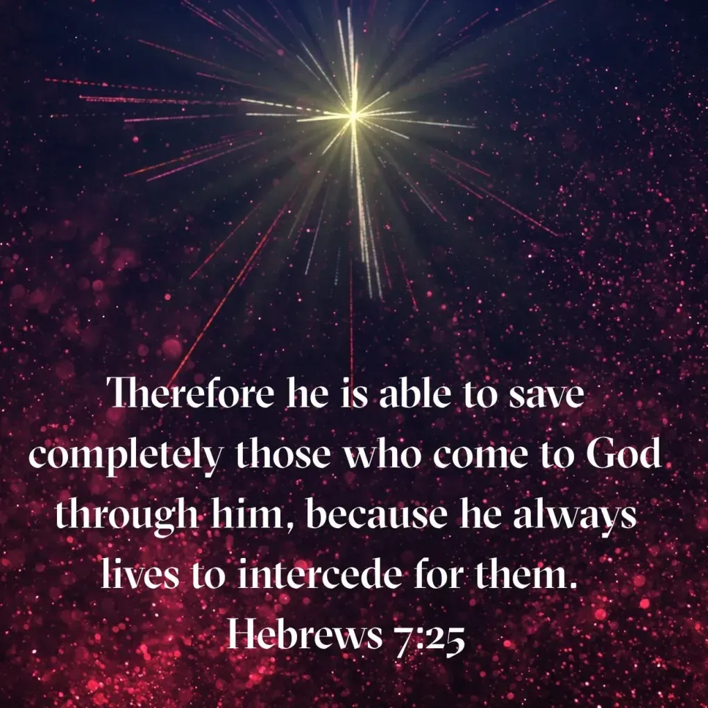 Therefore he is able to save completely those who come to god through him because he always lives to intercede for them