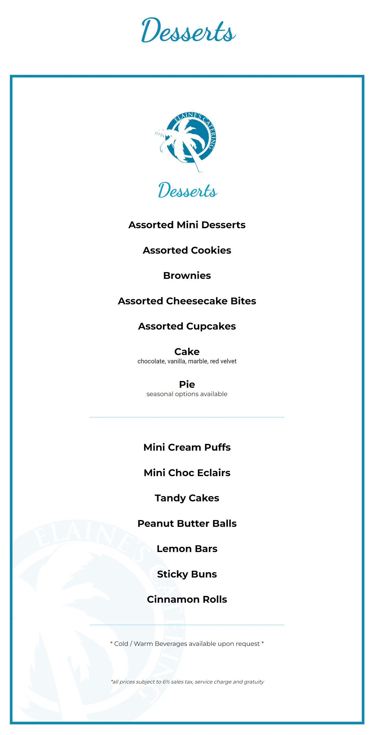 Desserts