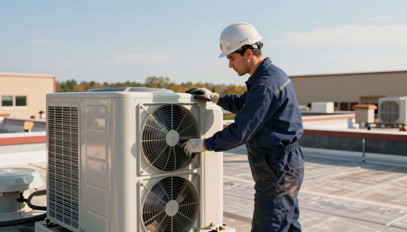 Commercial HVAC Rooftop Unit Maintenance