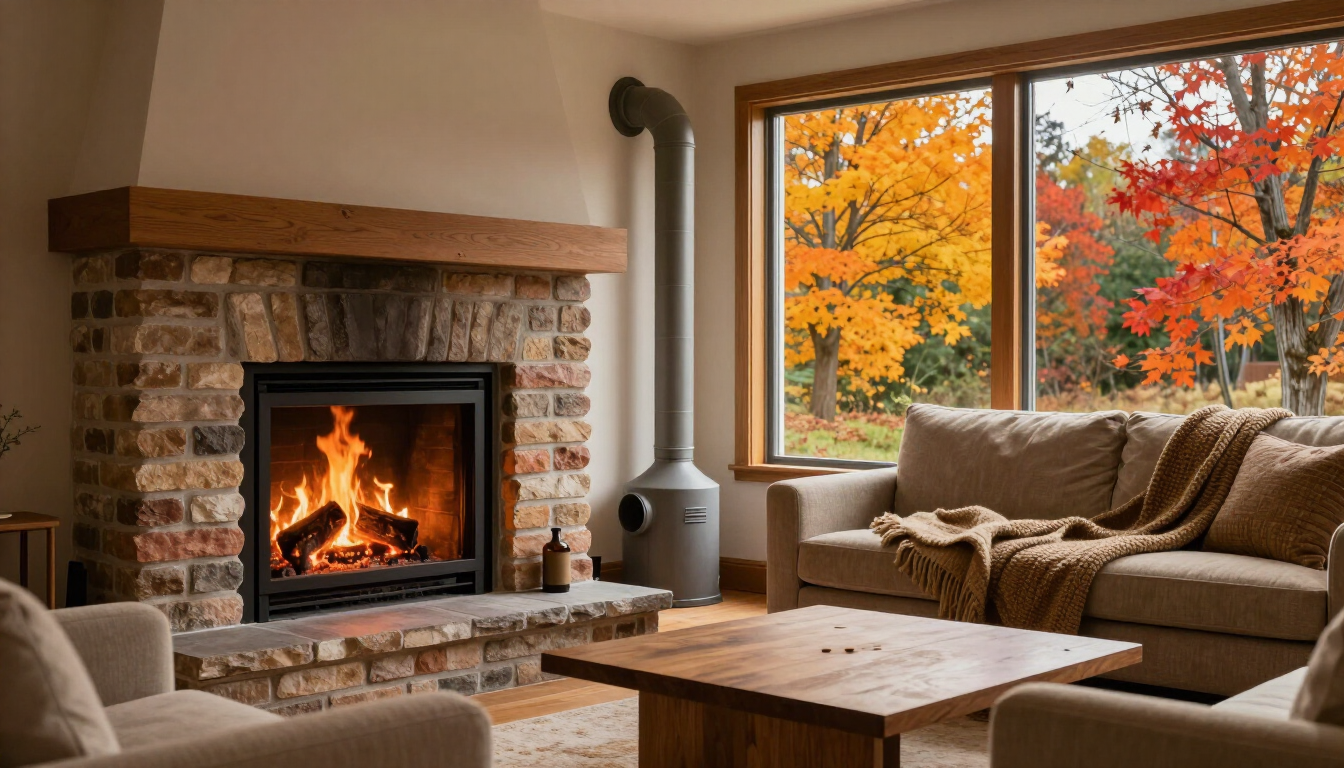 Cozy home interior with vents