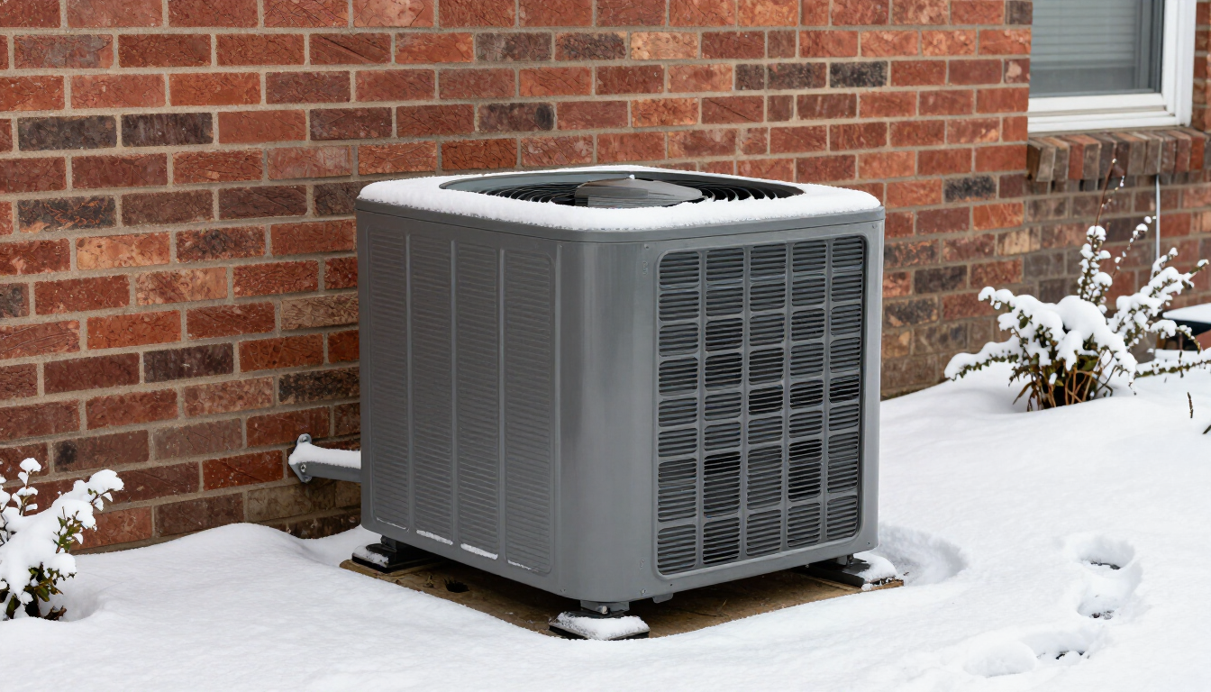 Veteran-owned HVAC technician performing winter maintenance in Southern Maryland.