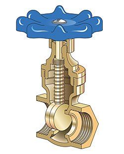 Illustration of a Water Valve — Billings, MT — Rimrock Plumbing