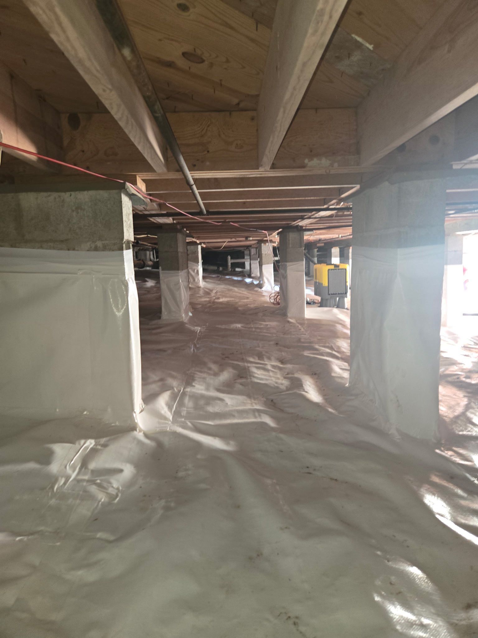 Crawl Space Encapsulation Installation — Abateplus