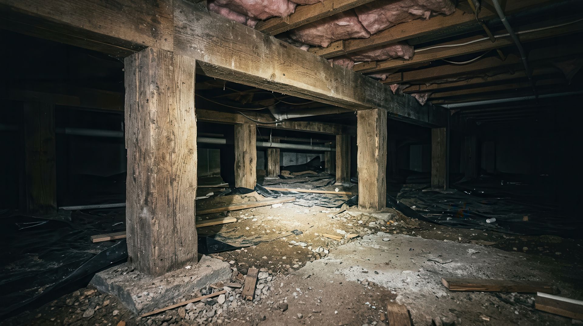 : Residential crawl space repair