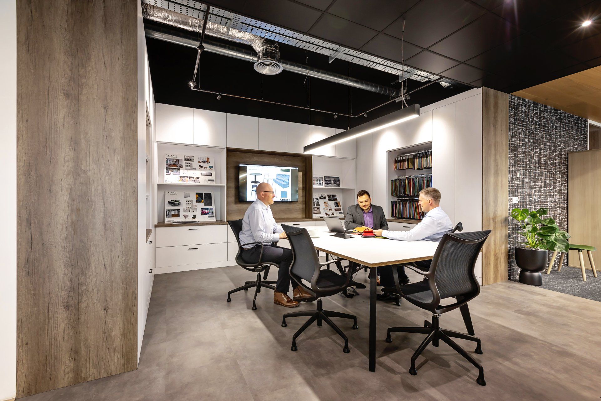 Team discussing ideas in the Glenside Design Hub
