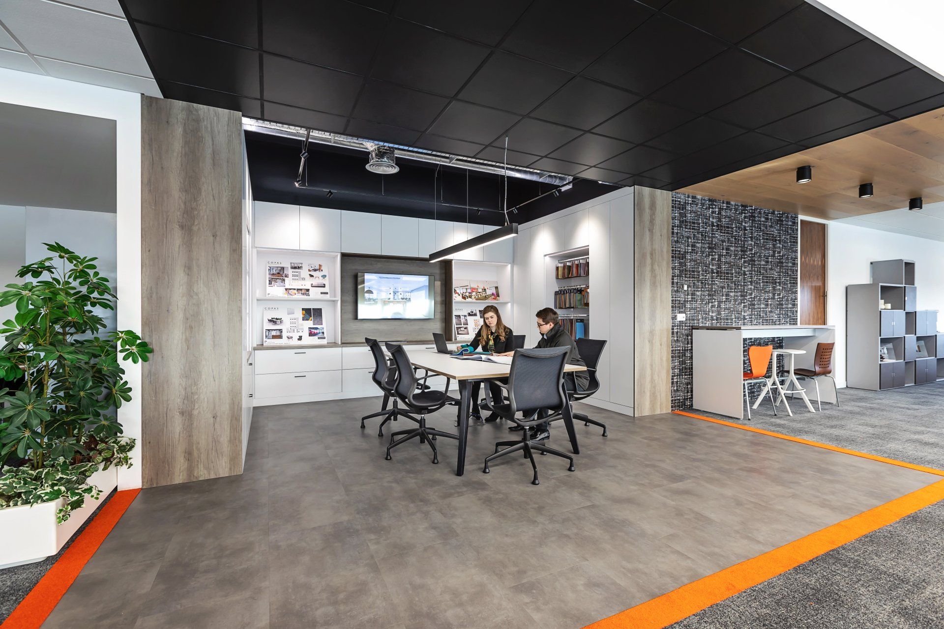 Colleagues meeting in Glenside design hub