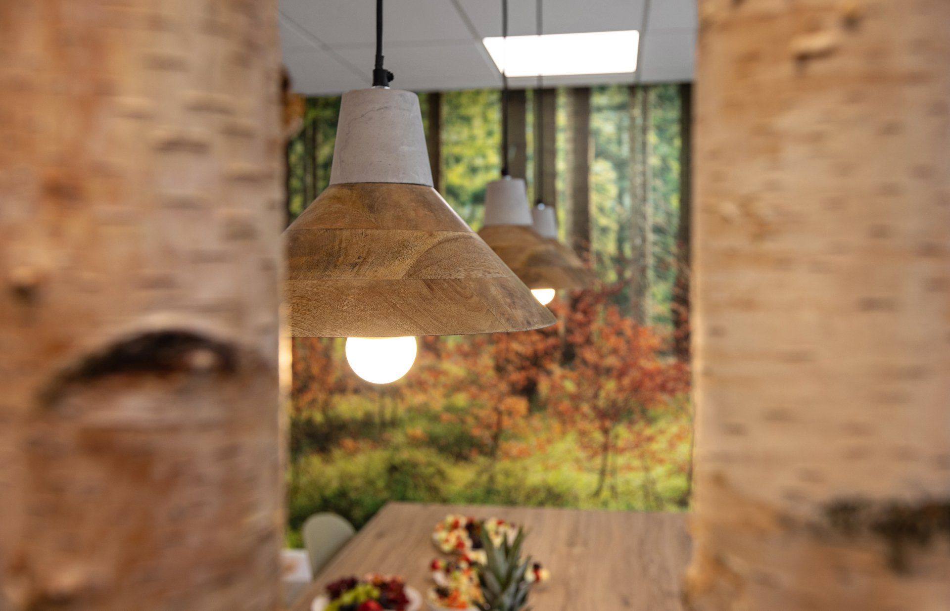 Wooden lightshade by Glenside