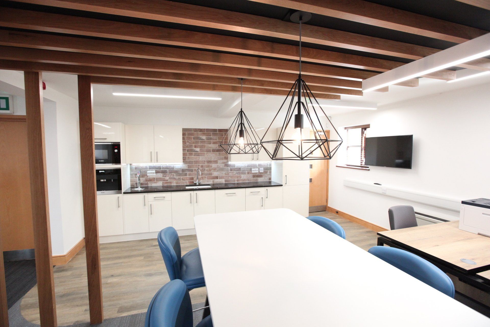 Barn fit out kitchen area