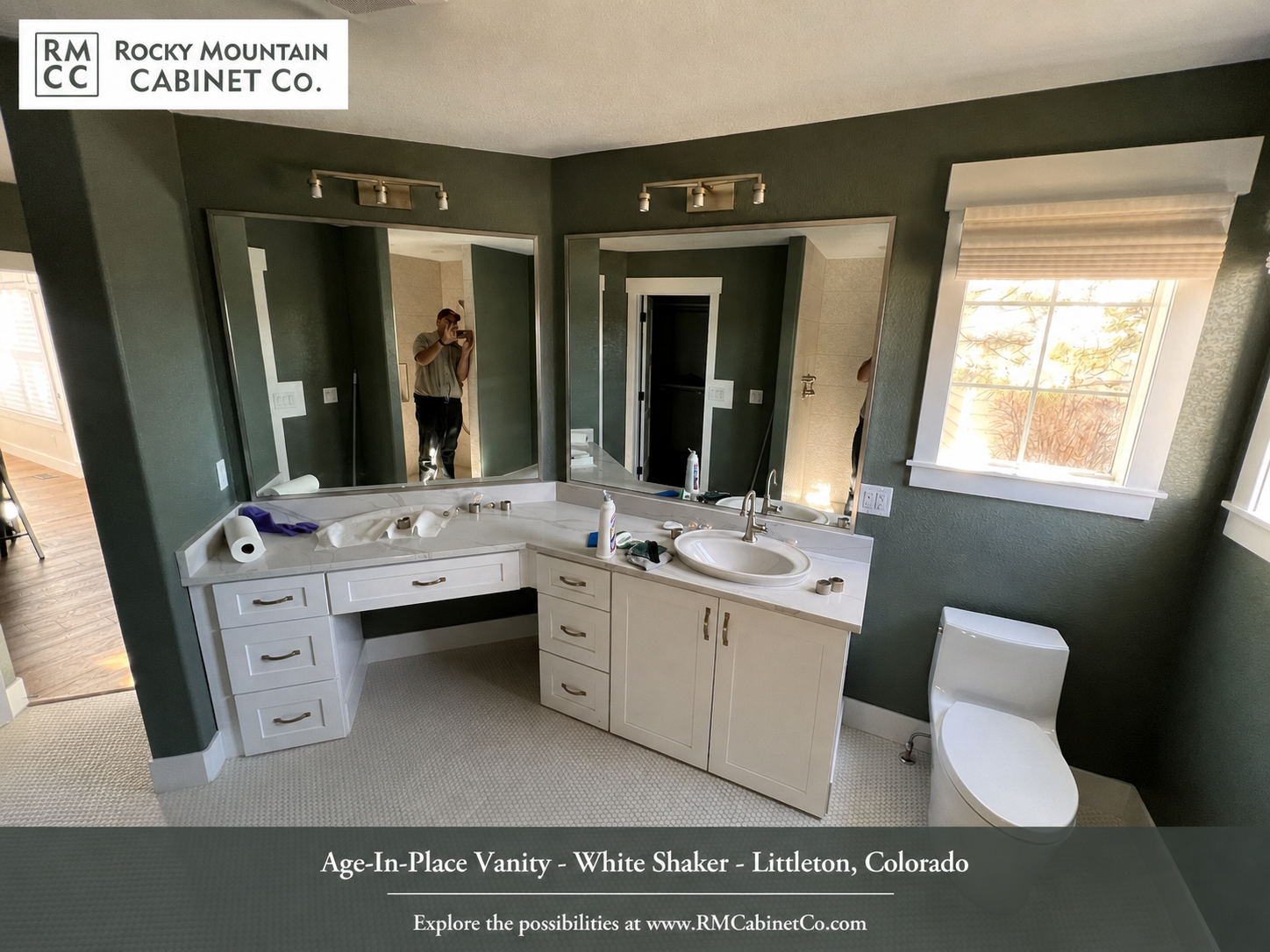modern farmhouse cabinets bathrooms Rocky Mountain Cabinet Co