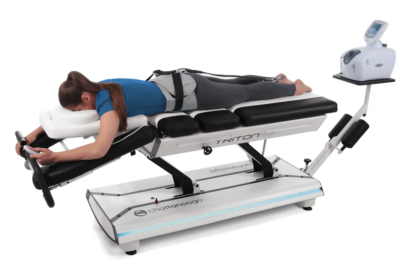 Chiropractor looking at x-ray