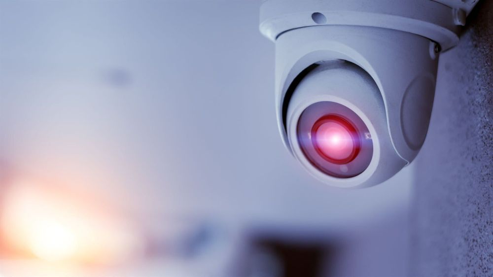 A Security Camera with A Red Light on It — T.N. Locke Communications In Kirwan, QLD