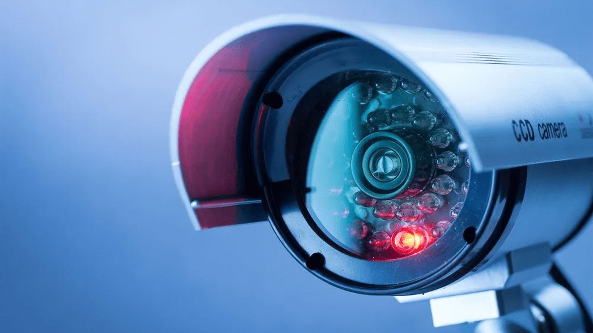 A Close Up of a Security Camera With a Red Light on It — T.N. Locke Communications In Ingham, QLD