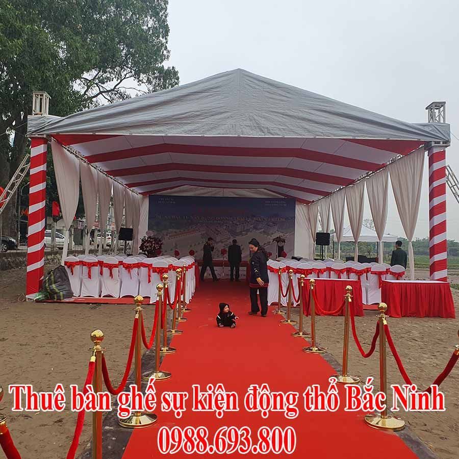 cho thuê bàn ghế sự kiện động thổ tại bắc ninh