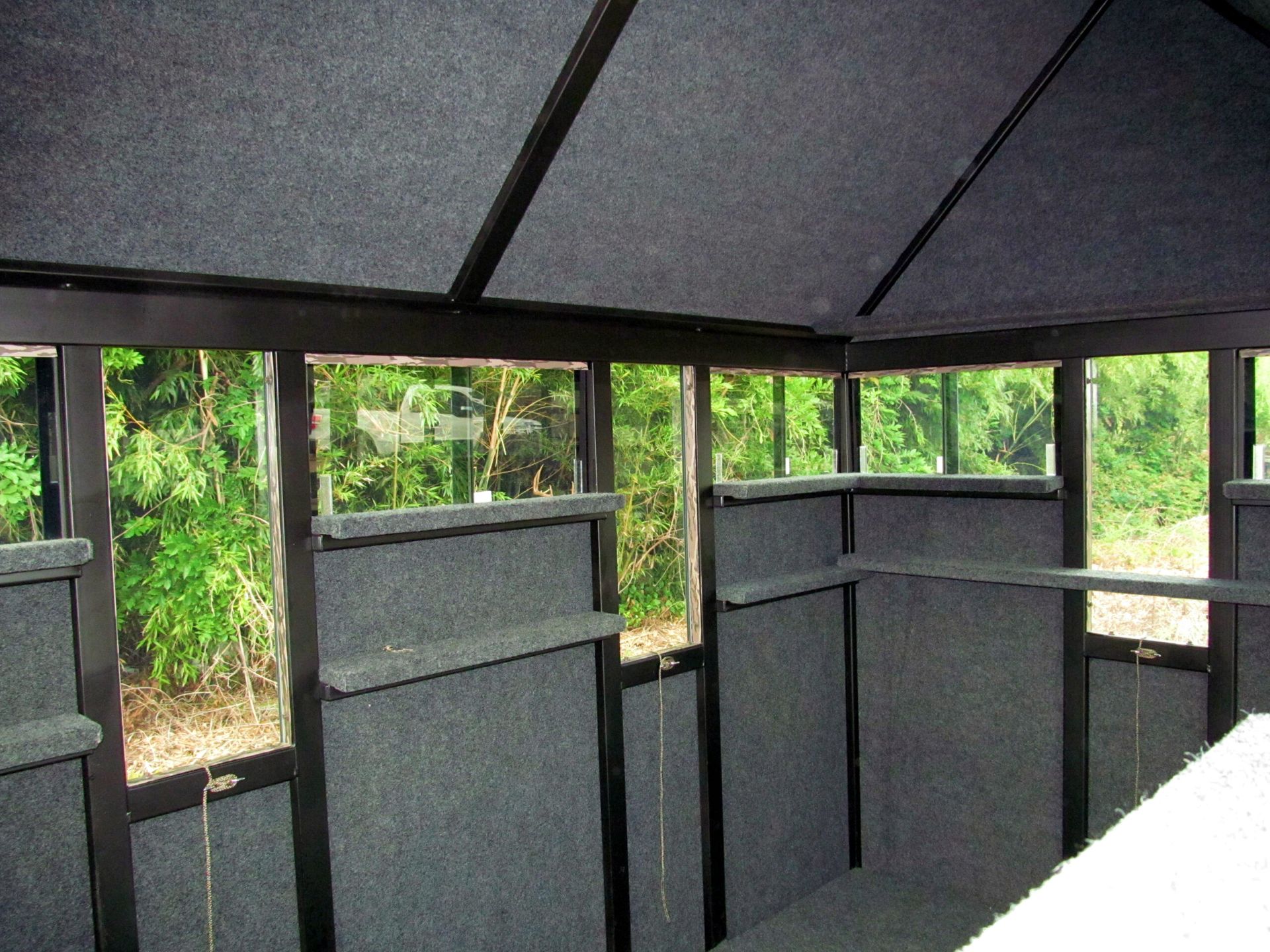 Superior Outdoor Centers deer blinds
The inside of a building with a lot of windows