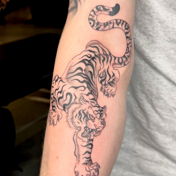 A Close-up of a Bald Head — Tattoo Inc Studio In Broadbeach, QLD