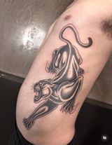 Black-and-gray Lion and Lioness Tattoo on a Bent Arm — Tattoo Inc Studio In Broadbeach, QLD