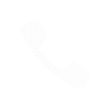White outline of a phone receiver icon.
