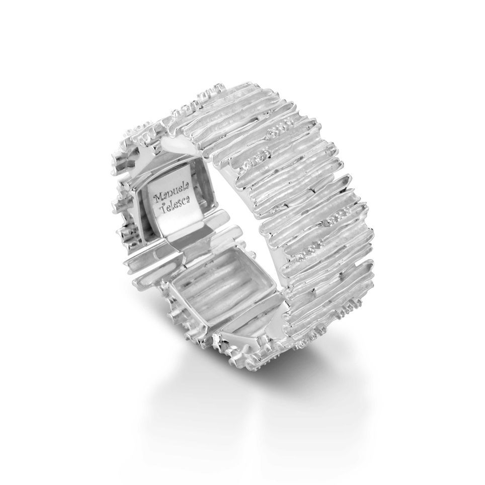 Bracciale in argento e diamanti