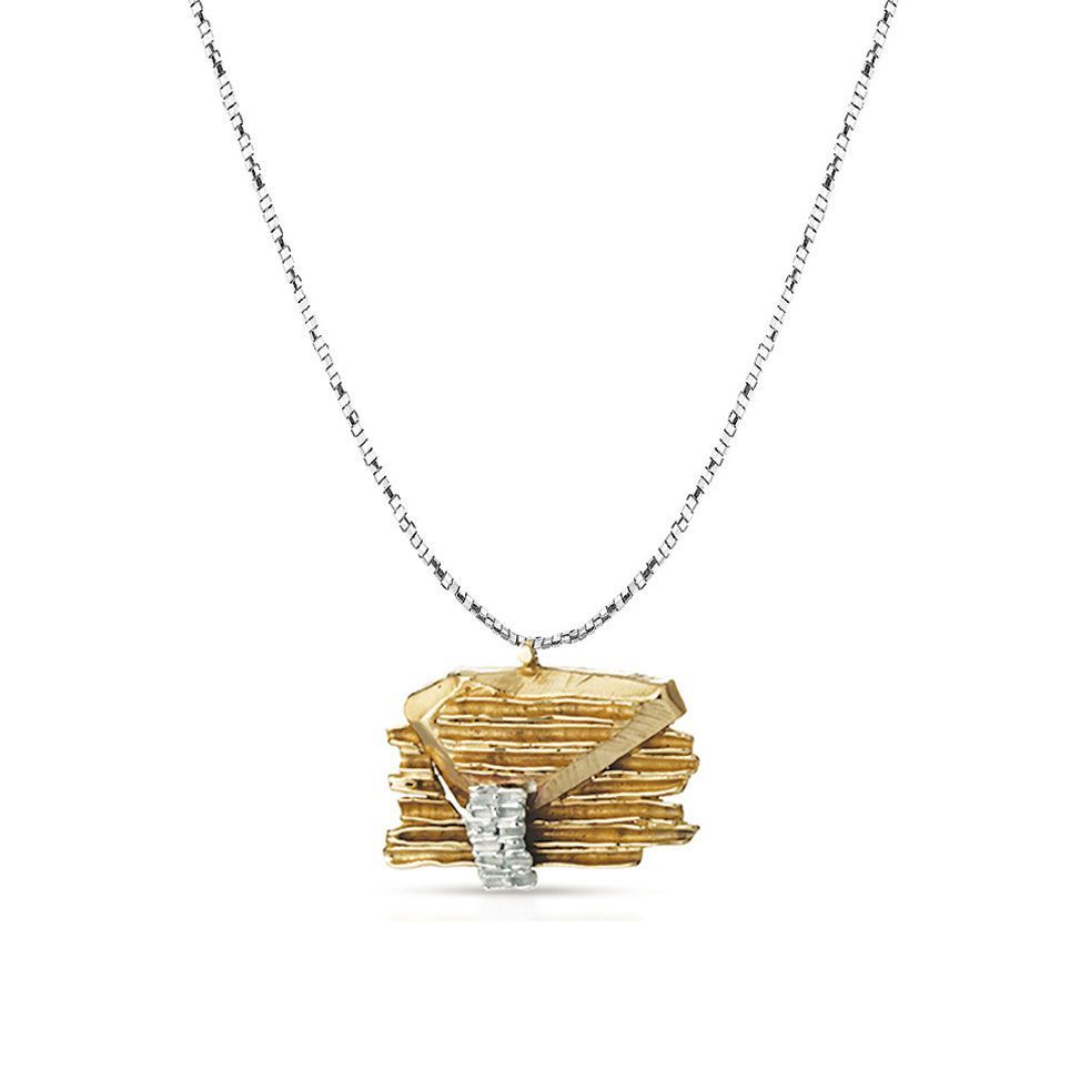 Pendente in bronzo e argento