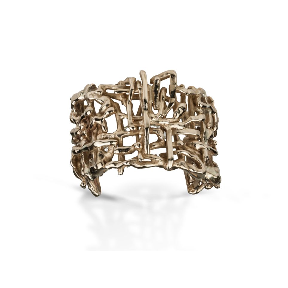 Bronze and silver bracelet