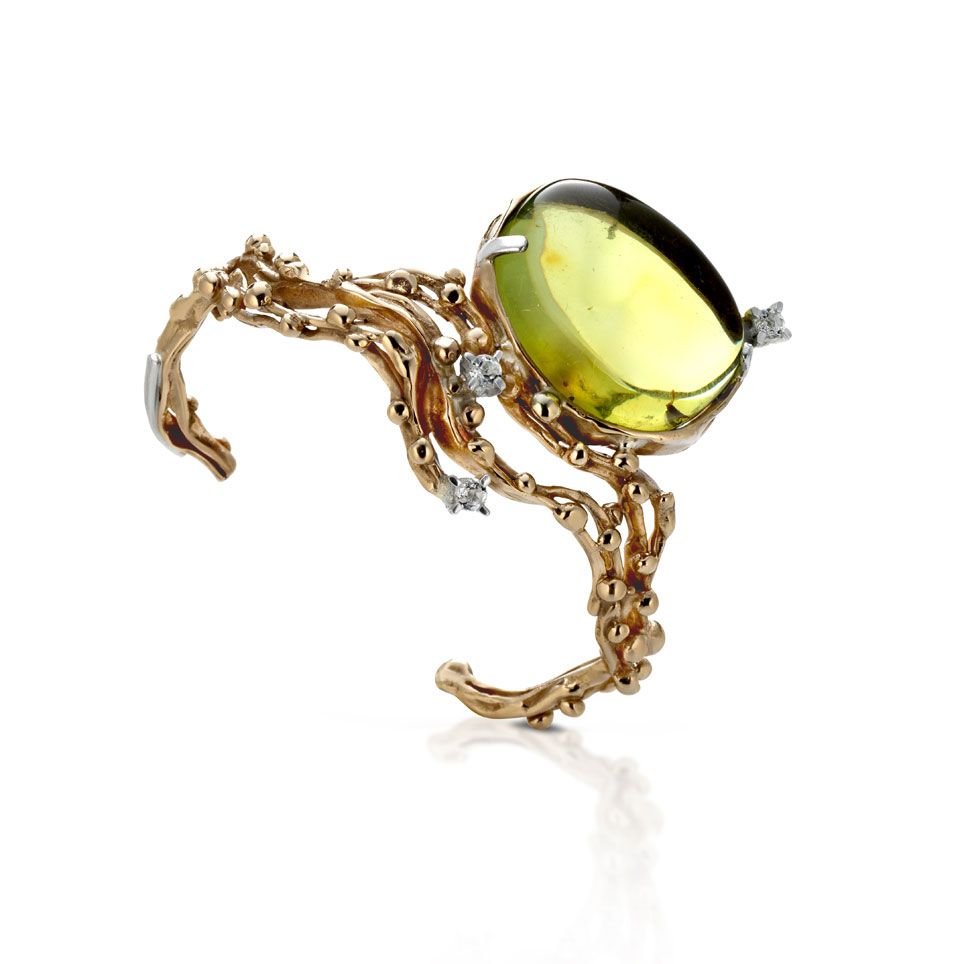 Bracelet in silver, white topaz, and double mother-of-pearl and rock crystal