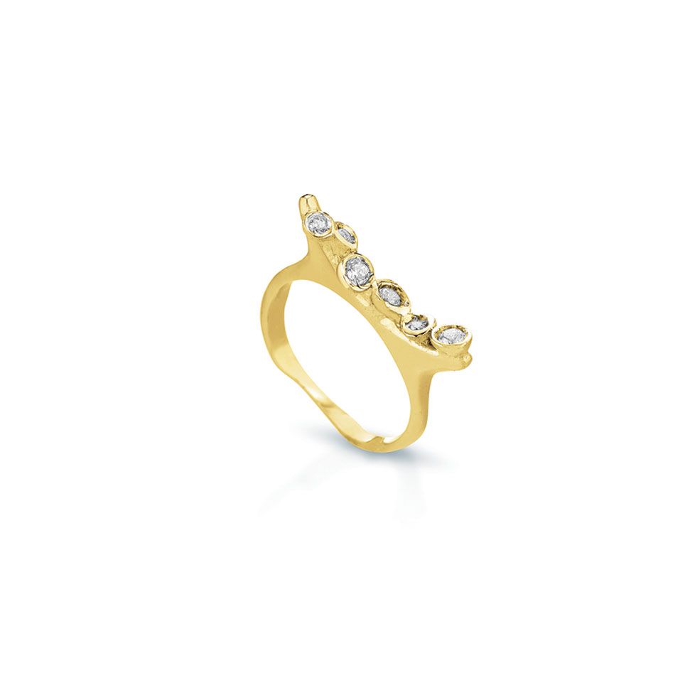 anello in oro e diamanti