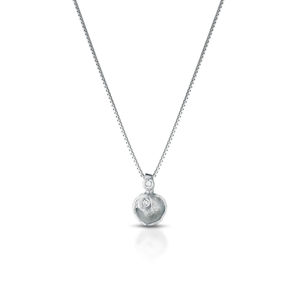 Pendente in argento e zirconi