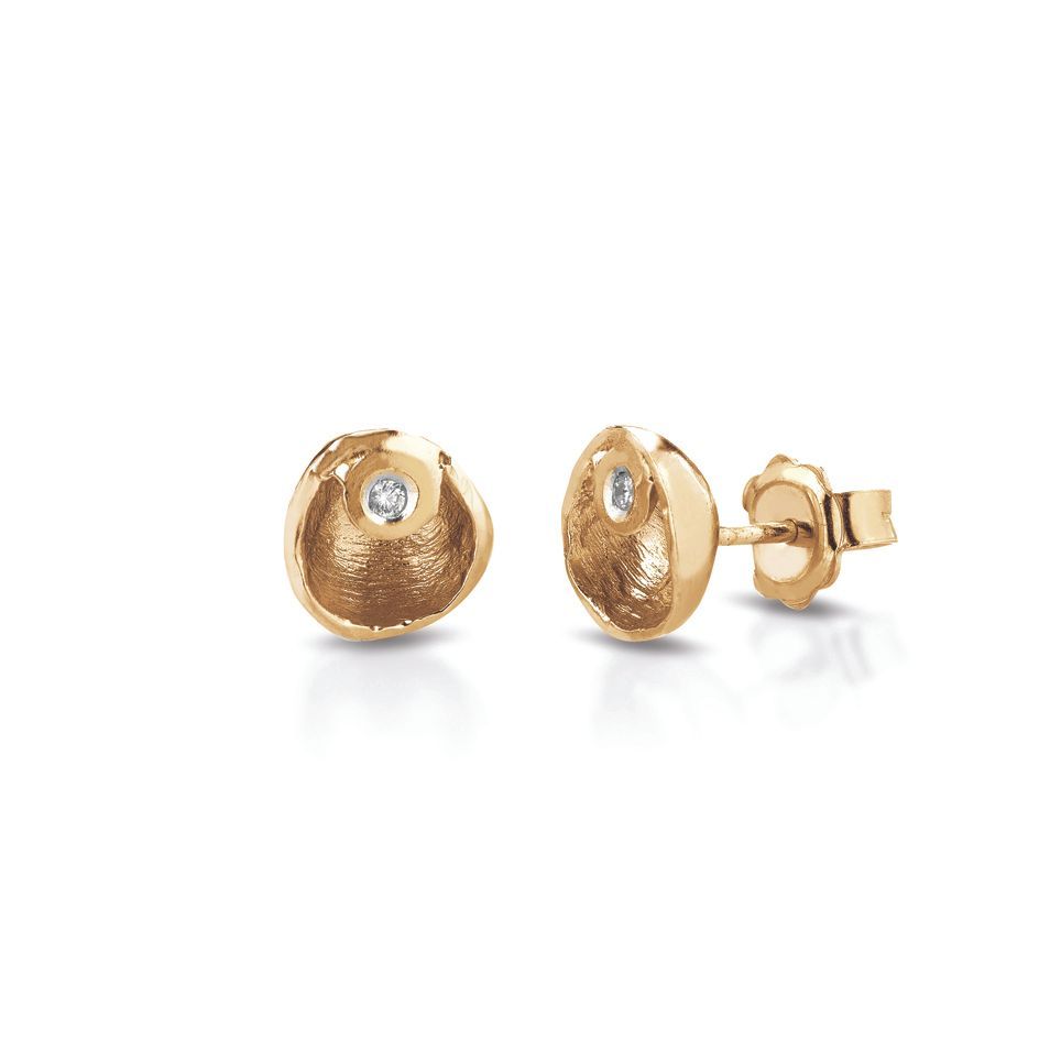 Orecchini in bronzo, argento e zirconi