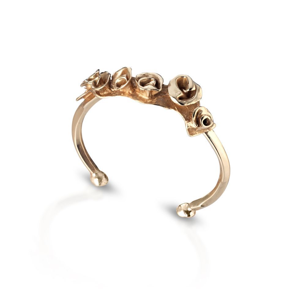 Open-design bronze bracelet