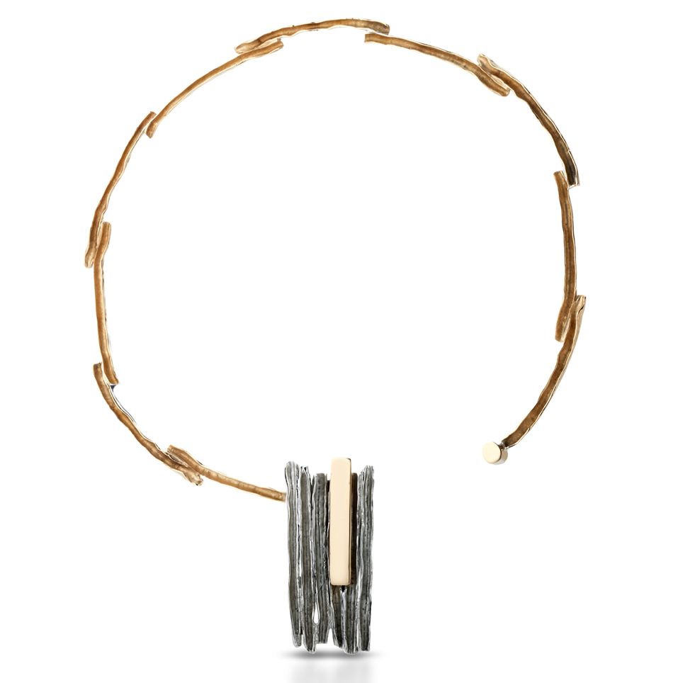 Collier in argento e bronzo