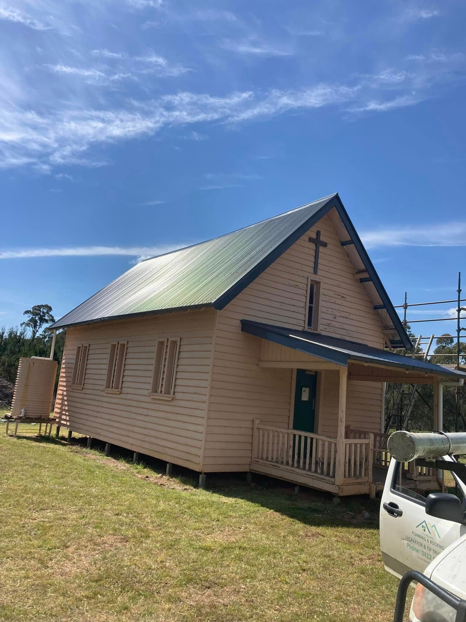 After Roofs Repair Of A Church — SJ Moore Plumbing & Roofing in Wagga Wagga, NSW