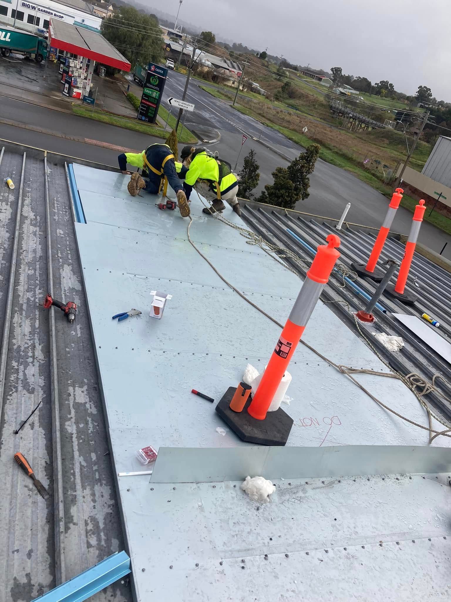 Woolworths Storefront Under Construction — SJ Moore Plumbing & Roofing in Wagga Wagga, NSW