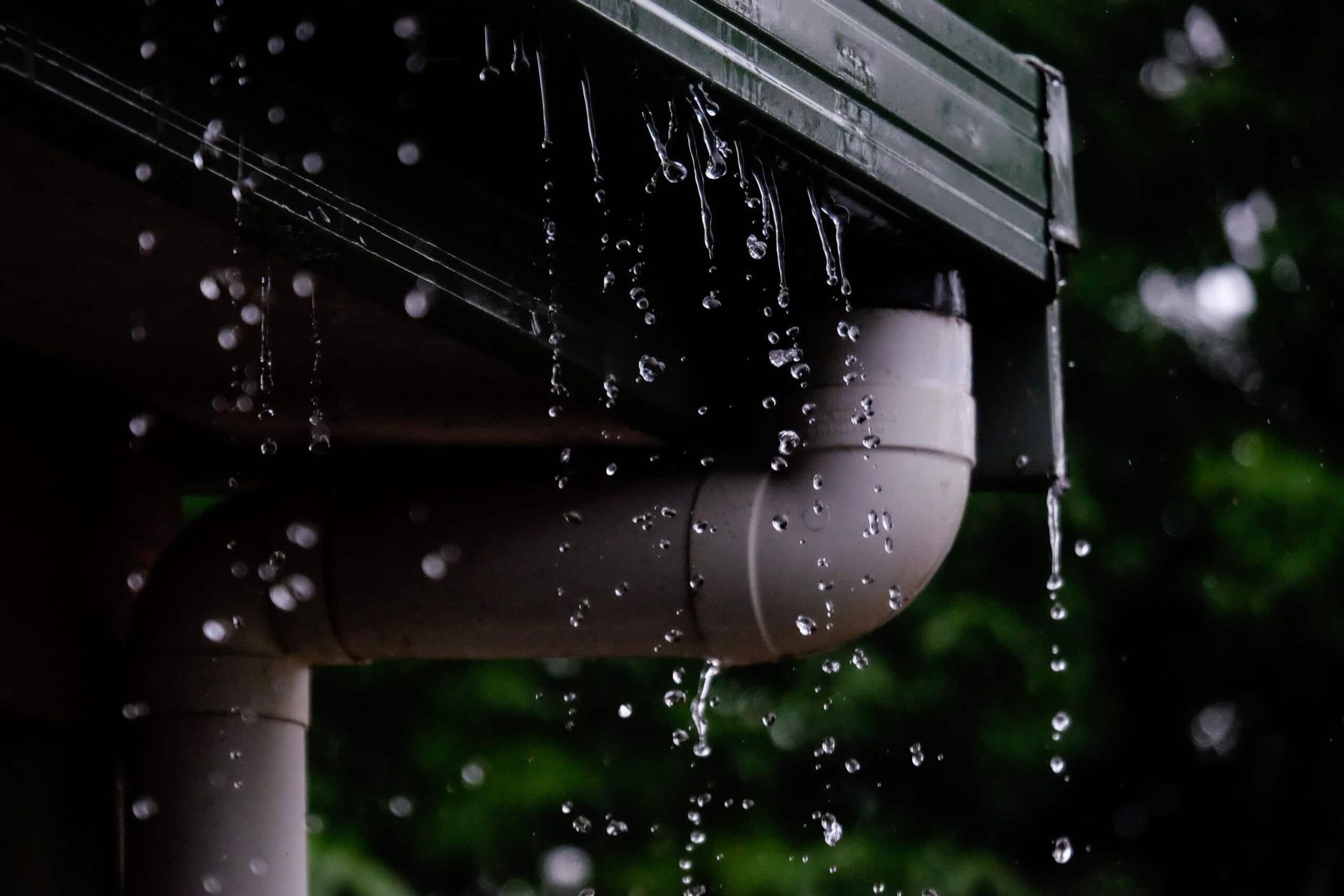 House Drainage On A Rainy Weather — SJ Moore Plumbing & Roofing in Wagga Wagga, NSW