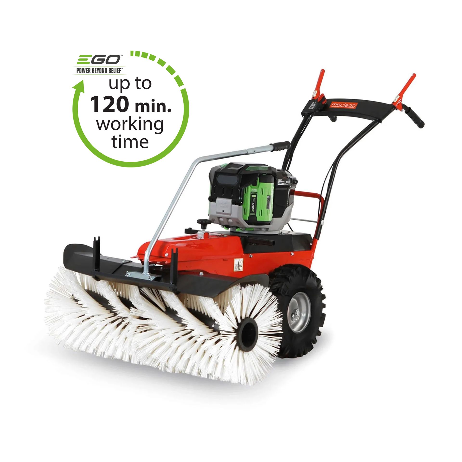 Meclean professional outdoor sweeper battery powered Frontsweep Pro 102B