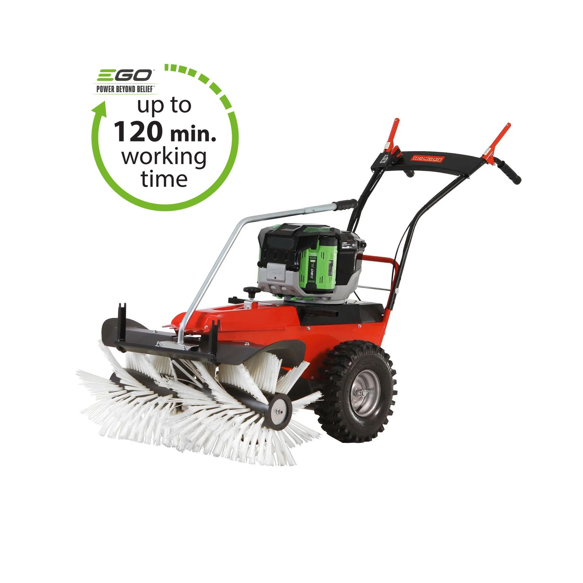 Meclean professional outdoor sweeper battery powered Frontsweep Pro 82B