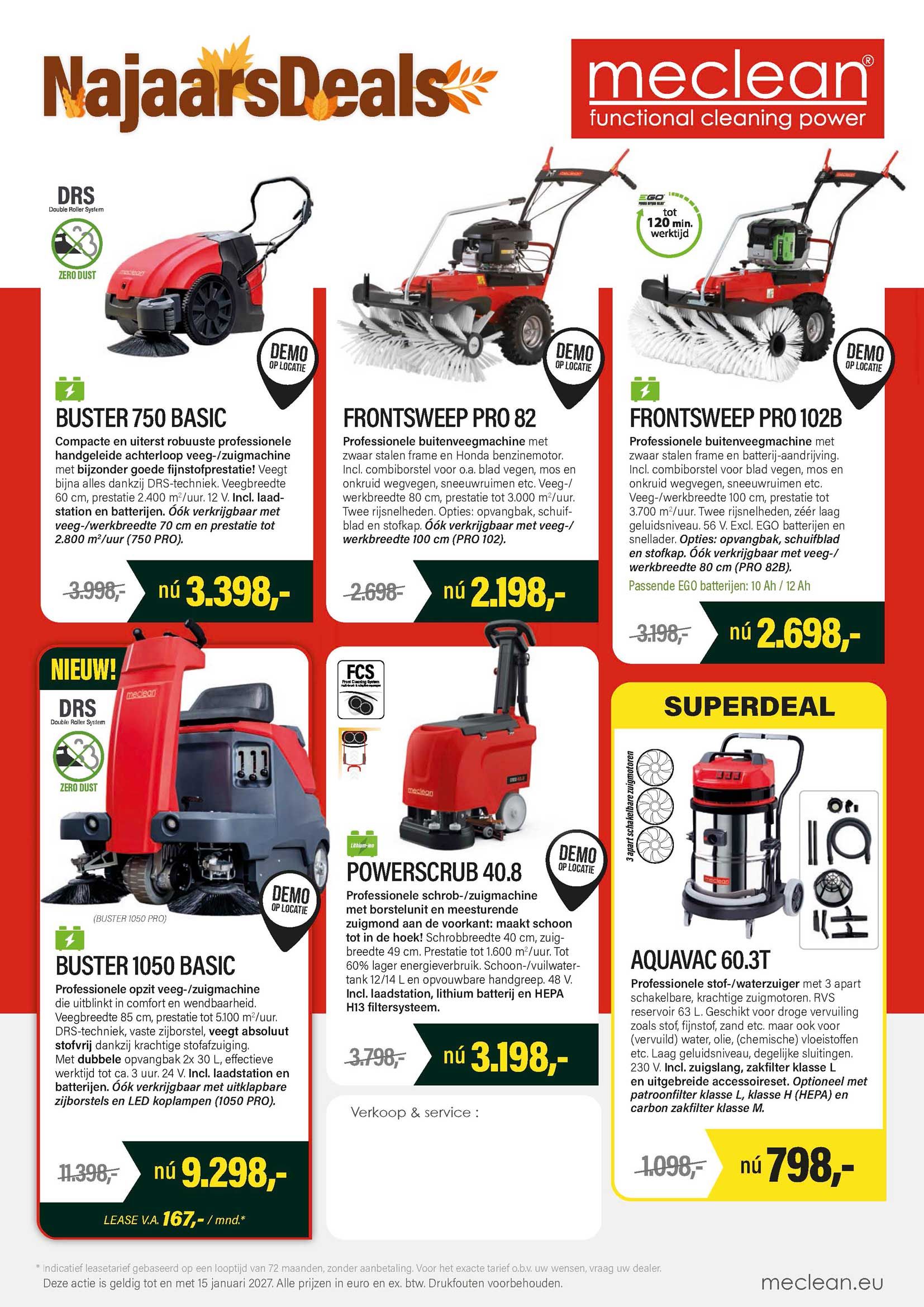 Meclean NajaarsDeals 2026 A4 flyer NL pagina 2