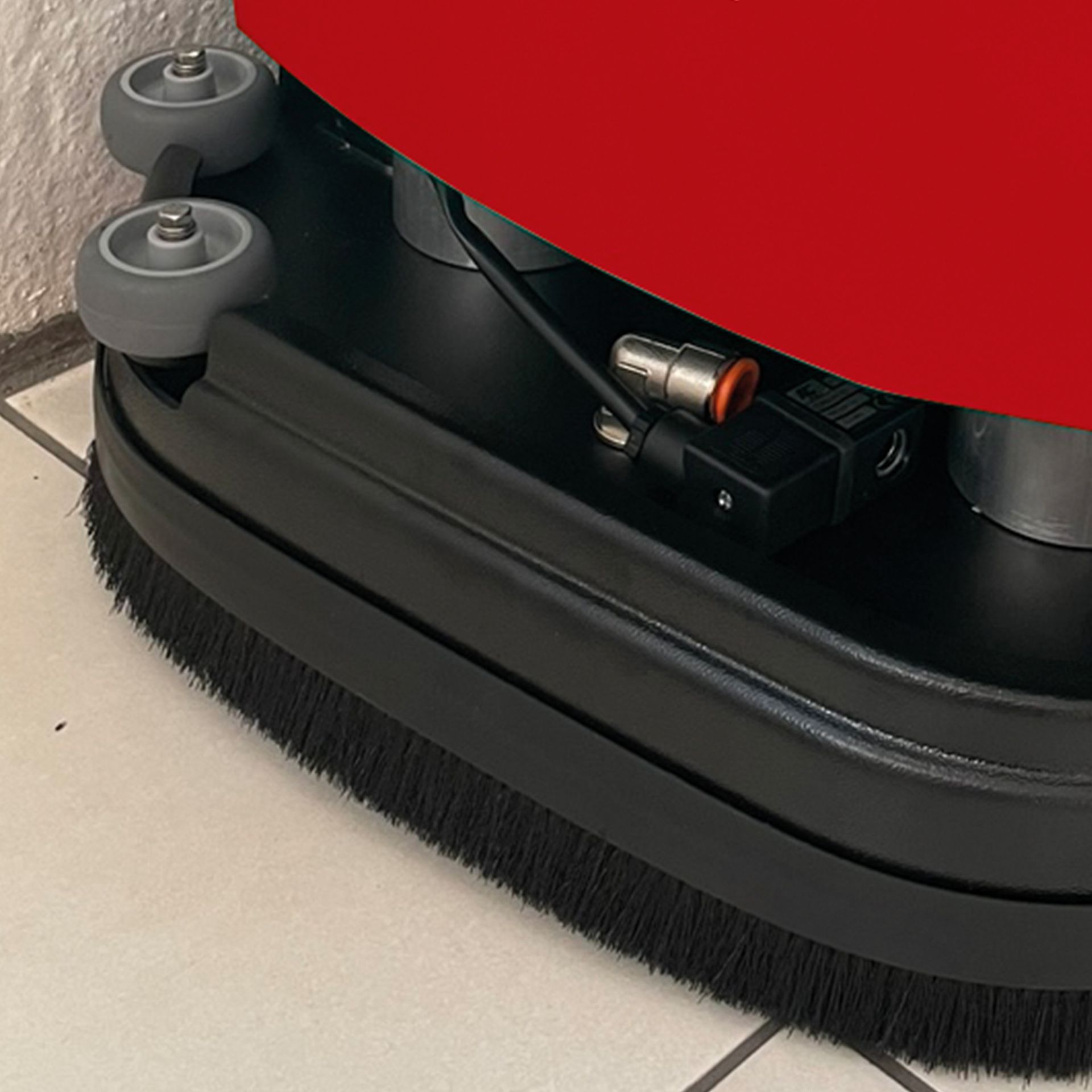 Meclean professionele achterlooop schrobmachine batterij aangedreven POWERSCRUB 40.8 opklapbare handle
