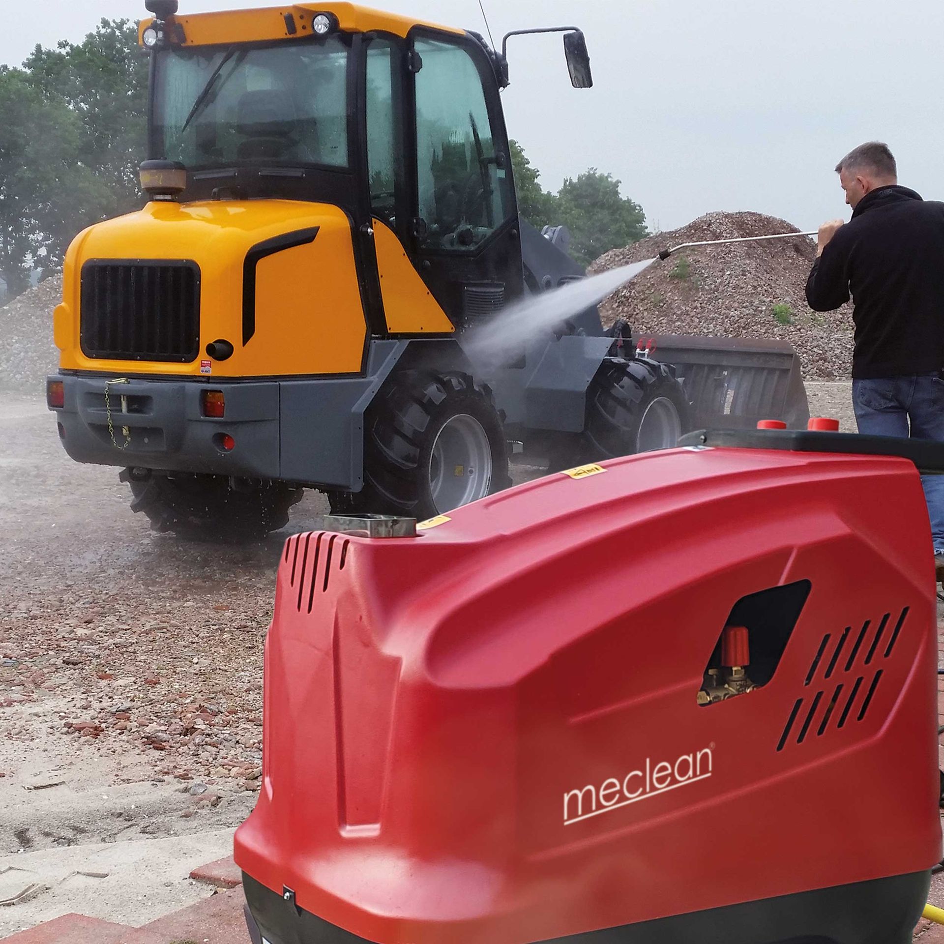 Meclean warmwater hogedrukreiniger SERIE-TX 200/15 hogedrukreinigen graafmachine