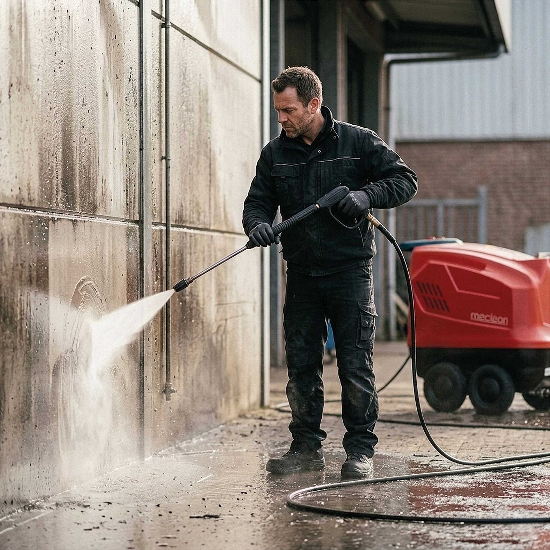 Meclean warmwater hogedrukreiniger SERIE-TX 200/15 hogedrukreinigen wand